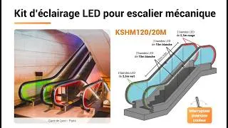 Miniature : Bande LED escalator : tutoriel sertissage + signalisation lumineuse (DRIM KSHM120)