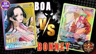 Miniature : Boa Hancock OP14 vs Bonney OP07 | Gameplay – Going Second | One Piece TCG