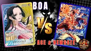 Miniature : Boa Hancock OP14 vs Ace & Newgate ST22 | Gameplay One Piece Card Game