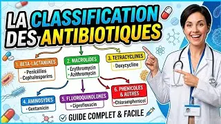 Miniature : Antibiotiques : classification + exemples essentiels