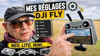Miniature : Mes Réglages DJI FLY Mini, Neo, Lito