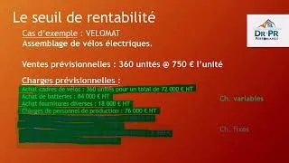 Miniature : GESTION #15 - Le seuil de rentabilité