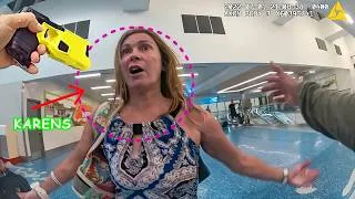 Miniature : Shocking Airport Showdown: Woman Refuses Orders, Chaos Erupts!