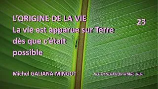 Miniature : LA VIE EST APPARUE SUR TERRE DÈS QUE C'ÉTAIT POSSIBLE