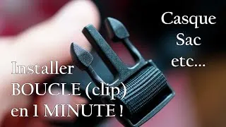 Miniature : Installer boucle (clip) en 1 MINUTE (casque, sac à dos...)