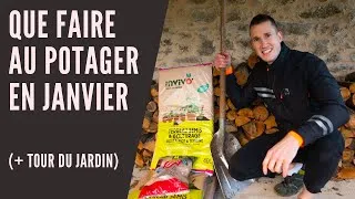 Miniature : Que faire en Janvier au potager + tour du jardin en Janvier
