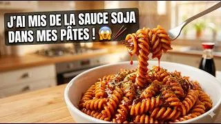 Miniature : J'ai mis de la sauce soja dans mes pâtes italiennes et c'est le meilleur plat que j'ai fait  🍝🥢