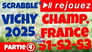 Miniature : 🔠🃏 Festival de Scrabble® Vichy 2025  - Champ. de France 1-2-3  - Duplicate - Partie 4 - 2"