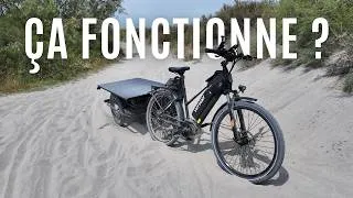 Miniature : Peut-on voyager en vélo électrique grâce au soleil ? Test de ma remorque solaire ☀️