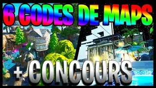 Miniature : 6 CODES DE MAP + CONCOURS EDIT | FORTNITE CREATIF