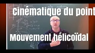 Miniature : Cinématique du point (3) - mouvement hélicoïdal en cylindriques