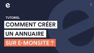 Miniature : Comment créer un annuaire sur e-monsite ?
