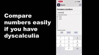 Miniature : How to Compare Numbers with Dyscalculia (Greater Than & Less Than Made Easy)