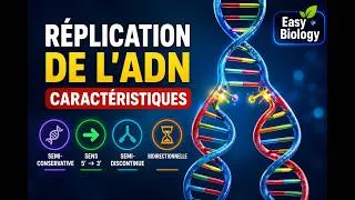 Miniature : La Réplication de l'ADN : Caractéristiques Générales  🧬