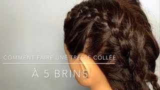 Miniature : Comment faire une tresse collée à 5 brins?