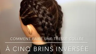 Miniature : Comment faire une tresse collée à 5 brins inversée?