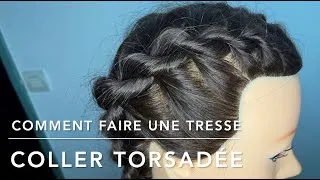 Miniature : Comment faire une tresse collée torsadée ?