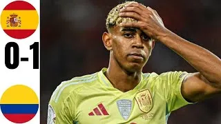 Miniature : Spain vs colombia 0-1 all goals & Extended highlight & full time 