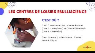 Miniature : Les accueils de loisirs EbulliScience