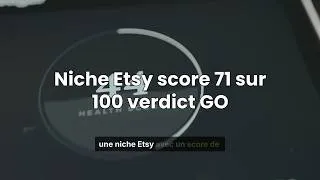 Miniature : Comment trouver niche Etsy rentable 2025 avec analyse IA 20 secondes