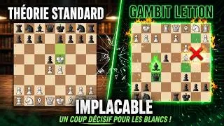 Miniature : Détruisez 1. e4 ! L'arme la plus brutale pour les Noirs (Gambit Letton)