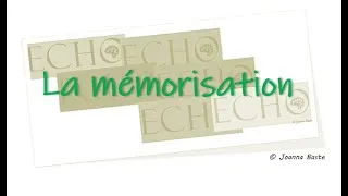 Miniature : La mémorisation by Echo Learning - J Baste