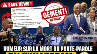 Miniature : 🔴 FAKE NEWS : Le Ministère des Affaires Maritimes dément la mort du porte-parole du SYNABEPAM