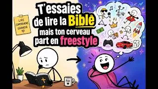 Miniature : POV : T'essaies de lire la Bible mais ton cerveau part en freestyle 😭📖