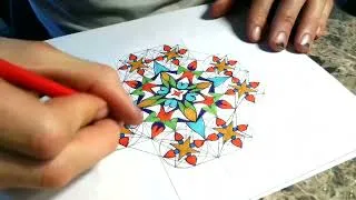 Miniature : Dessin géométrique hypnotique | Timelapse