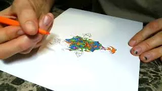 Miniature : Dessin abstrait géométrique - création en mouvement