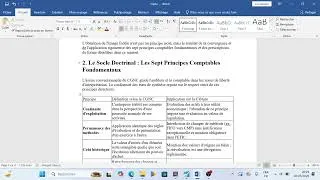 Miniature : Comptabilité général Normalisation Comptable; Principes Comptables Fondamentaux 1