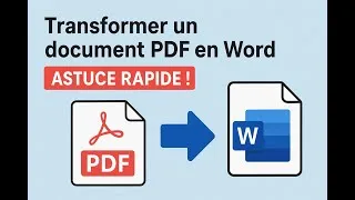 Miniature : Transformer un document Pdf to Word facilement (Astuce rapide !)