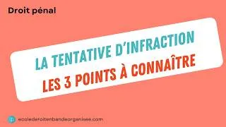 Miniature : La tentative en droit pénal