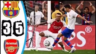 Miniature : ملخص فوز أرسنال على برشلونة 5-3 فى ودية بإثارة أبطال أوروبا