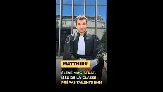 Miniature : Matthieu, Élève magistrat de la promotion 2025 passé par une classe Prépas Talents ENM