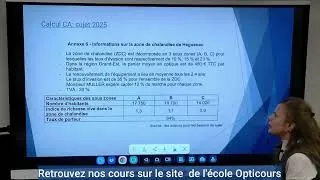 Miniature : BTS Opticien Lunetier - Stage Marketing - Prix Psychologique - Calcul du CA Calculs commerciaux