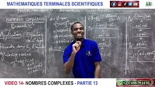 Miniature : VIDEO 14 - MATHEMATIQUES TERMINALES S - NOMBRES COMPLEXES - PARTIE 13