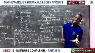 Miniature : VIDEO 11 - MATHEMATIQUES TERMINALES S - NOMBRES COMPLEXES - PARTIE 10