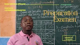 Miniature : Préparation examen (Mathématiques): Étude des séries statistiques simple(Extrait-Prob D 2021)