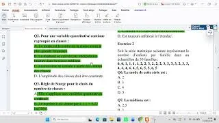 Miniature : Correction de l’examen de statistiques descriptives – Session normale – Prof. OUNSR