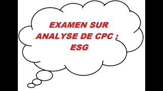 Miniature : EXAMEN SUR ESG : tableaux de formation et resultat + la CAF