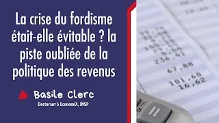 Miniature : La crise du fordisme était-elle évitable ? la piste oubliée de la politique des revenus | B. CLERC