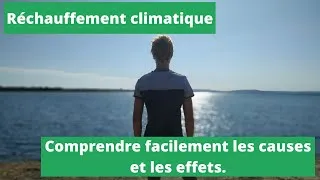 Miniature : Explication simple des causes et effets du réchauffement climatique.