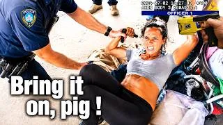Miniature : Camping Chaos in Florida Park: Woman Defies Police Orders, Ends in Arrest After Heated Standoff