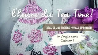 Miniature : NOUVEAUTÉ ! Lancement des " Carnets Créatifs " une théière murale COSY en ARGILE sans CUISSON ! 🌷📒🌷