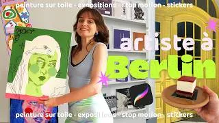 Miniature : 🍒⭐️ Mon mois le plus CRÉATIF de l’année ! (toile, stickers & animations sous Procreate, stop motion)