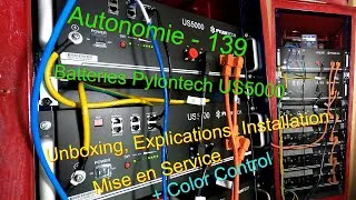 Miniature : Autonomie - 139 - US5000 Pylontech (Unboxing,Explications,Installation,MiseEnService + ColorControl)