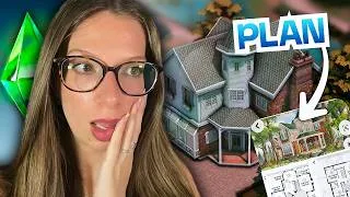 Miniature : Je reproduis ce plan dans Les Sims 4 ?! | Challenge construction Sims 4