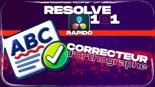 Miniature : Vous ne saviez pas que DaVinci RESOLVE avait un correcteur d’orthographe ?