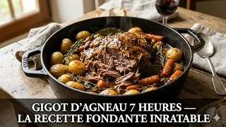 Miniature : Gigot d'agneau 7h : fondant à la cuillère, 20 min de prep ! Podcast Cuisine 🎧